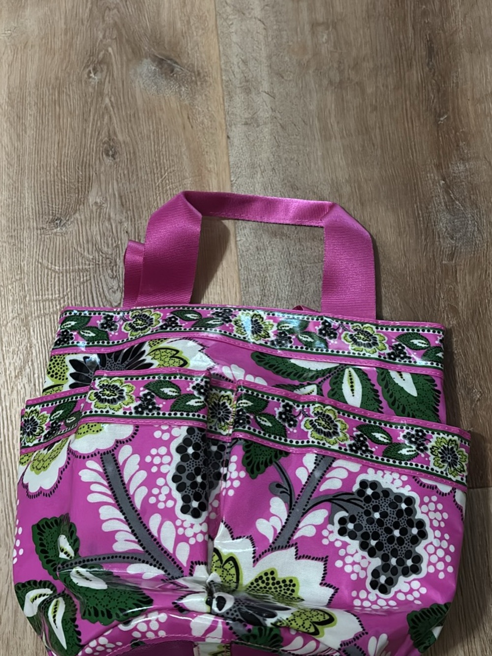 Vera Bradley Priscilla Pink Shower Caddy Pink Floral Patterned Tote